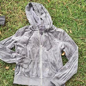 Victoria’s Secret zip up velvet hoodie Sz M